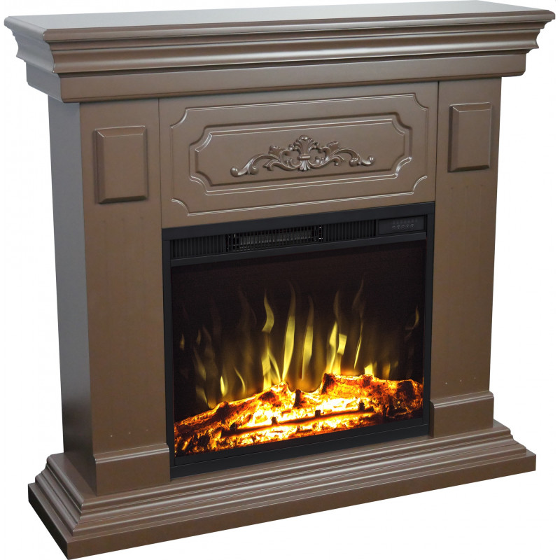 Aflamo Rivia Orzech 2D-kominek elektryczny LED