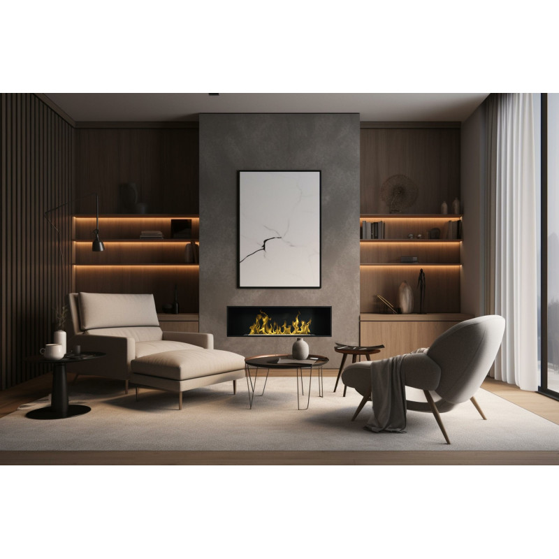 Aflamo Juno 174 - biokominek ścienny/ do zabudowy