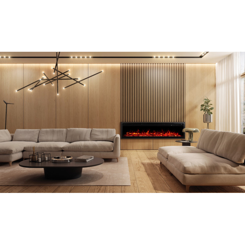 Aflamo Royal PRO 100- kominek elektryczny LED ścienny/do zabudowy