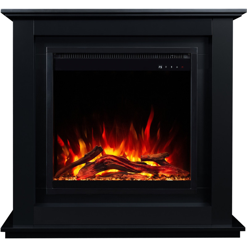 Aflamo Sund Black 3D (60x60) - kominek elektryczny z obudową