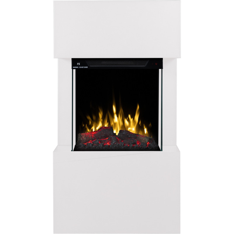 Aflamo Texel biały - kominek elektryczny wolnostojący