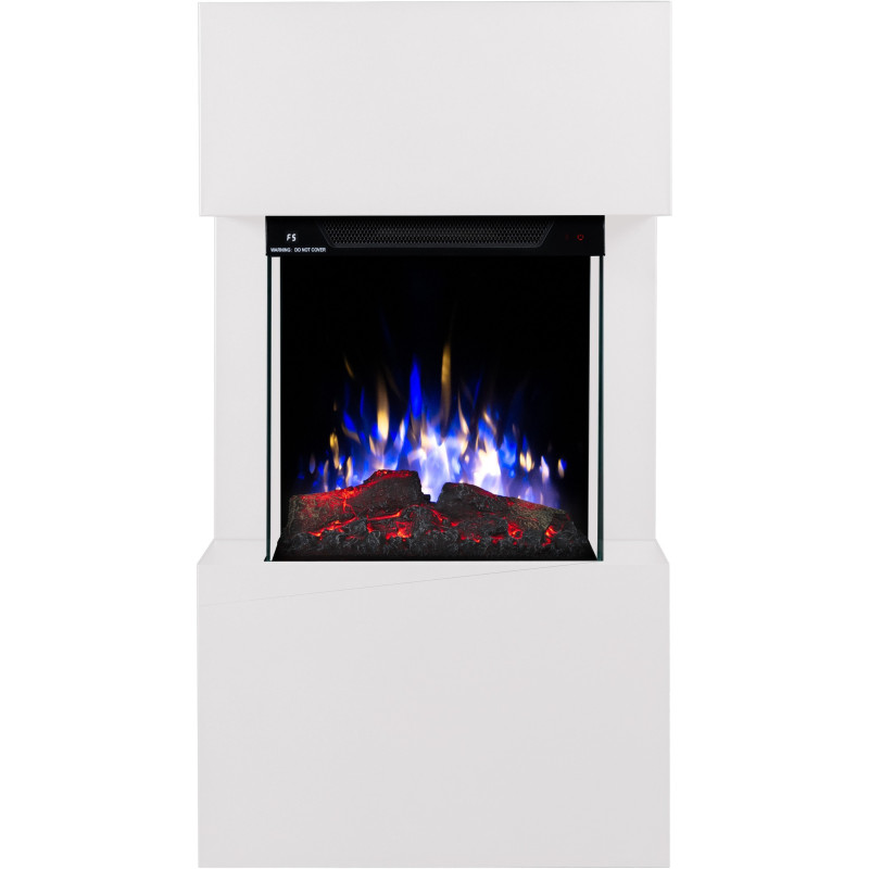 Aflamo Texel biały - kominek elektryczny wolnostojący