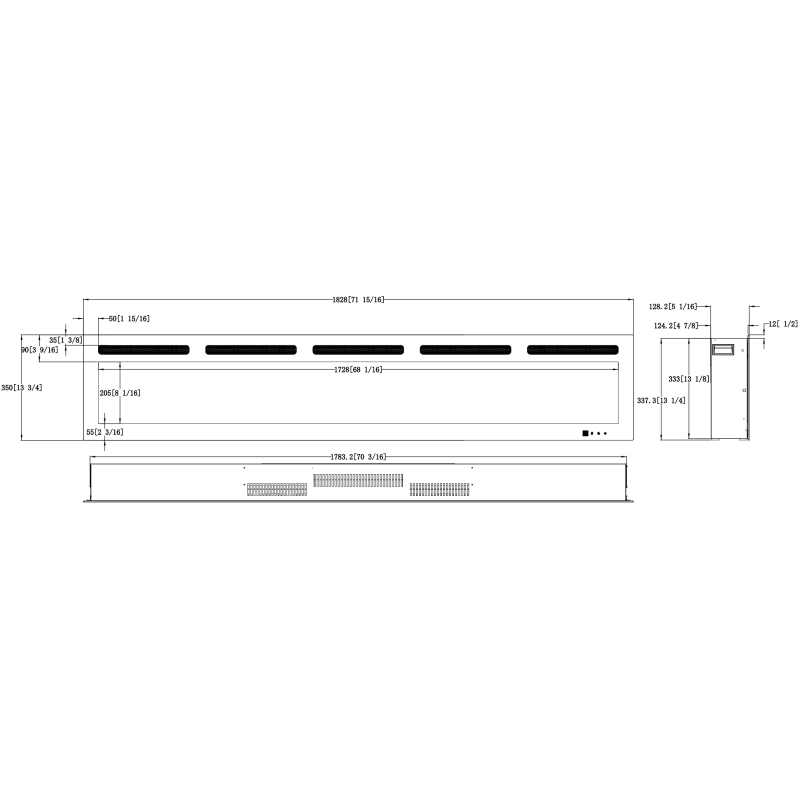 Kominek elektryczny Monarch LED 183 Emotion Flame