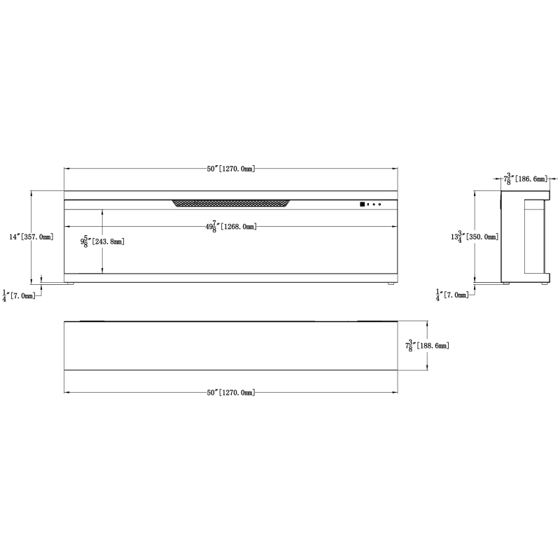 Emotion Flame Unity 127 - kominek elektryczny LED