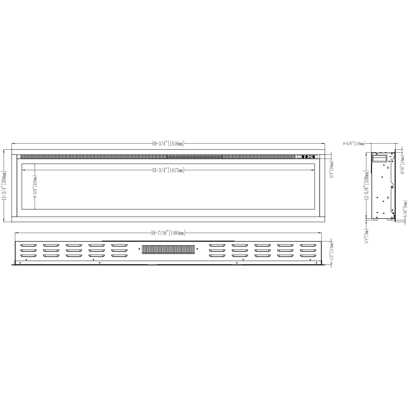 Kominek elektryczny LED Regal 106  Emotion Flame