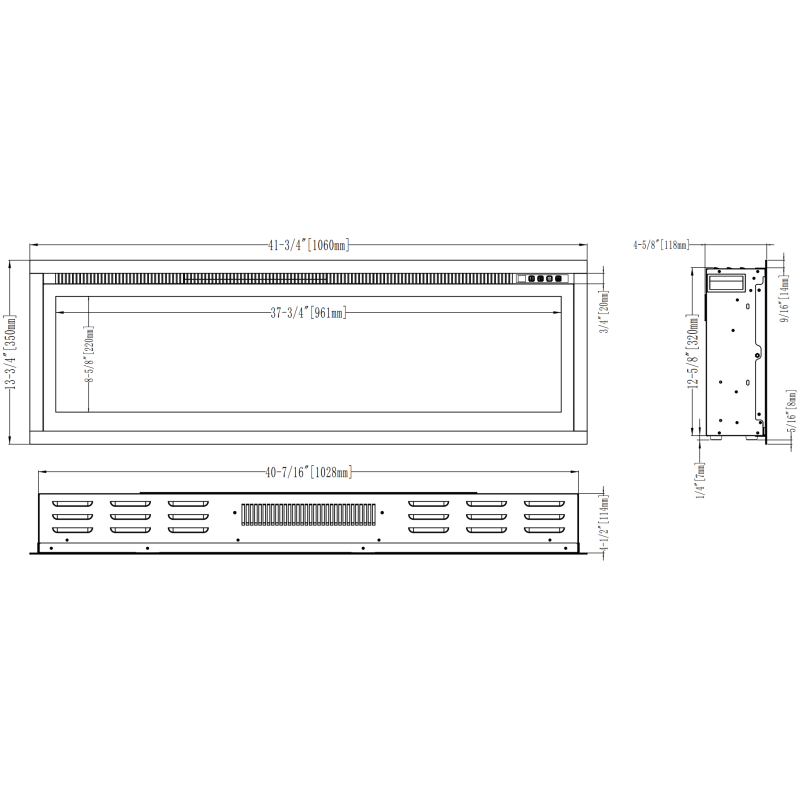 Kominek elektryczny Regal LED 182 Emotion Flame