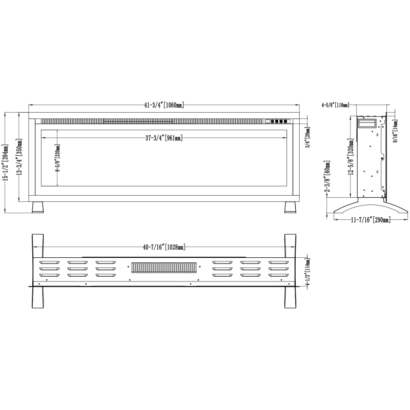 Kominek elektryczny Regal LED 182 Emotion Flame