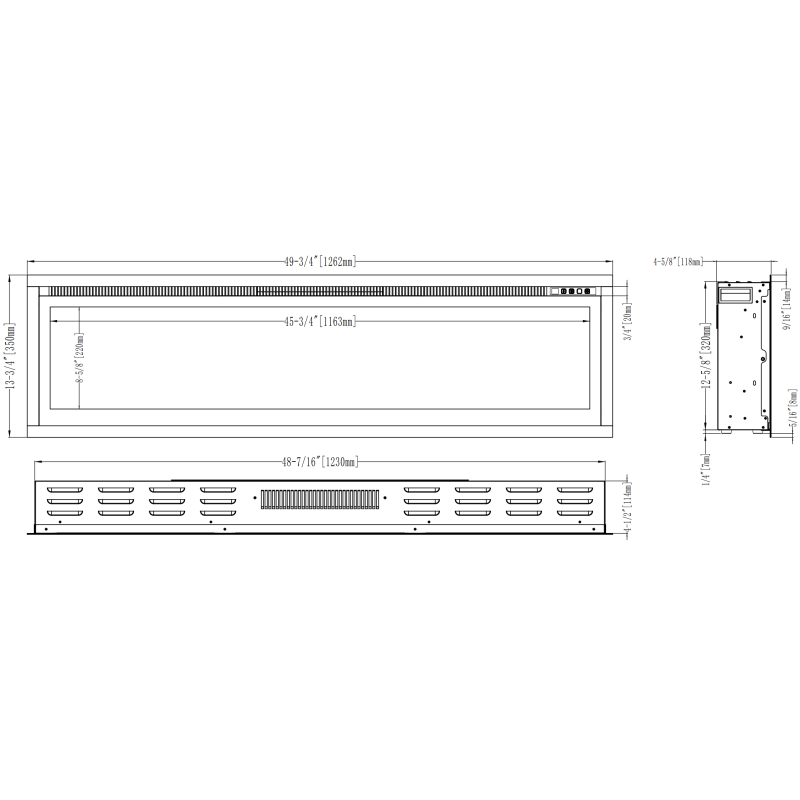 Kominek elektryczny Regal LED 126 Emotion Flame