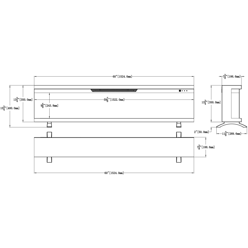 Emotion Flame Unity 127 - kominek elektryczny LED
