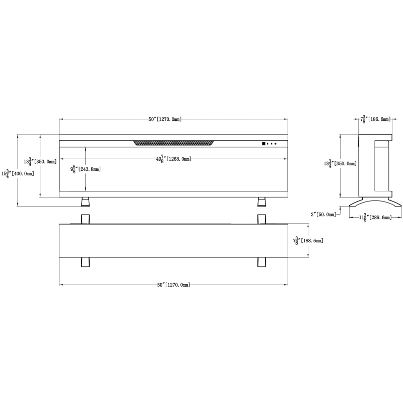 Emotion Flame Unity 127 - kominek elektryczny LED
