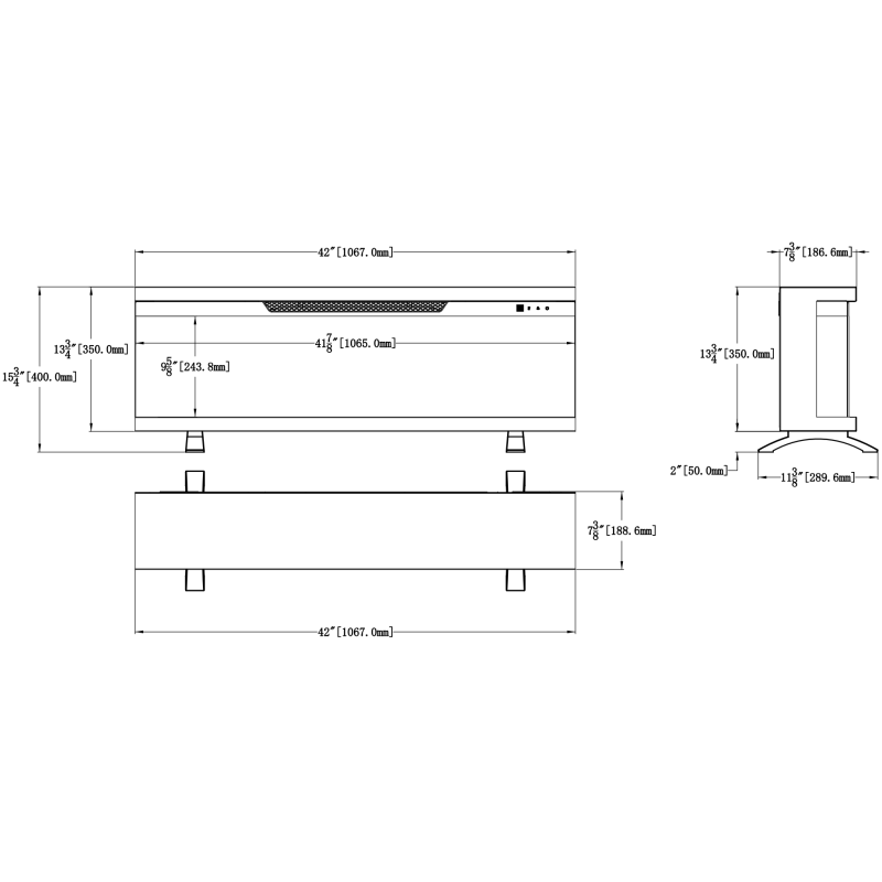 Emotion Flame Unity 127 - kominek elektryczny LED