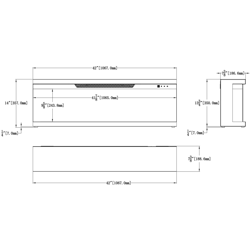Emotion Flame Unity 127 - kominek elektryczny LED