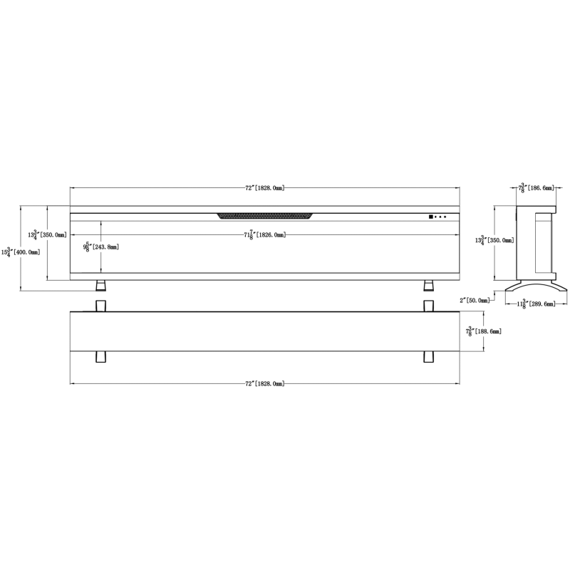 Emotion Flame Unity 127 - kominek elektryczny LED
