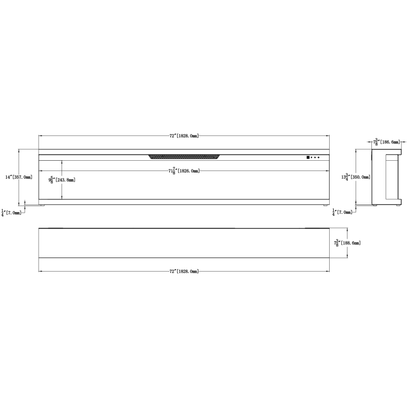 Emotion Flame Unity 127 - kominek elektryczny LED