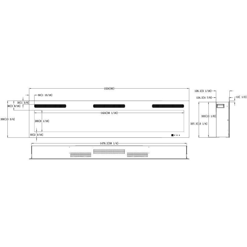 Kominek elektryczny Monarch LED 183 Emotion Flame