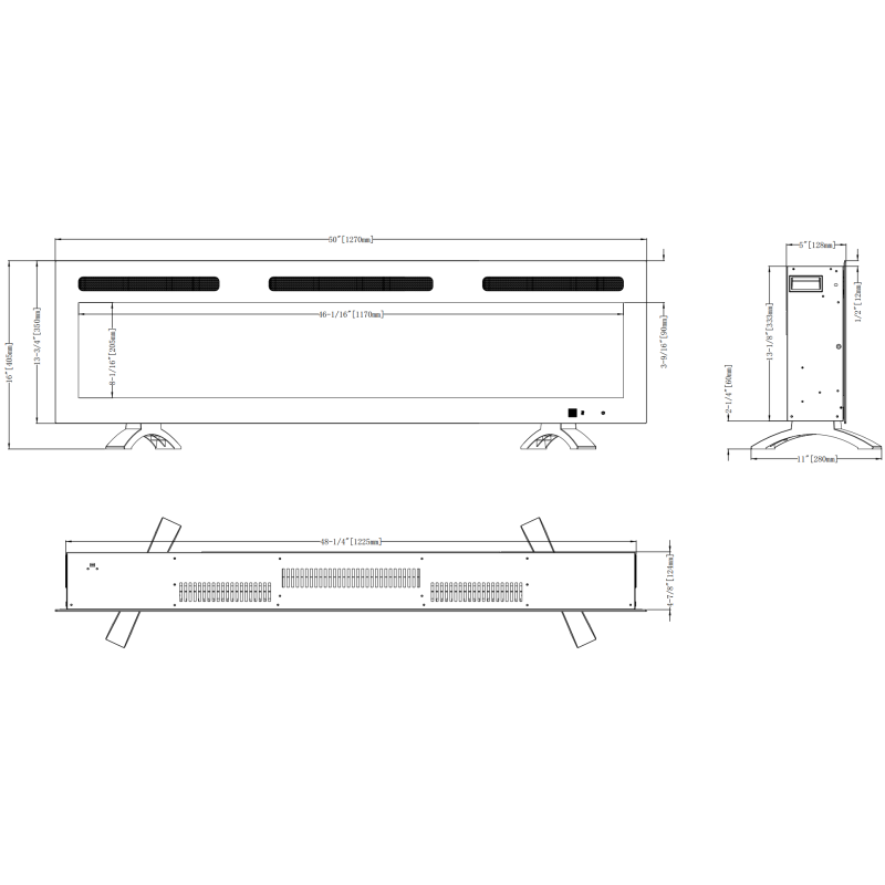 Kominek elektryczny Monarch LED 183 Emotion Flame