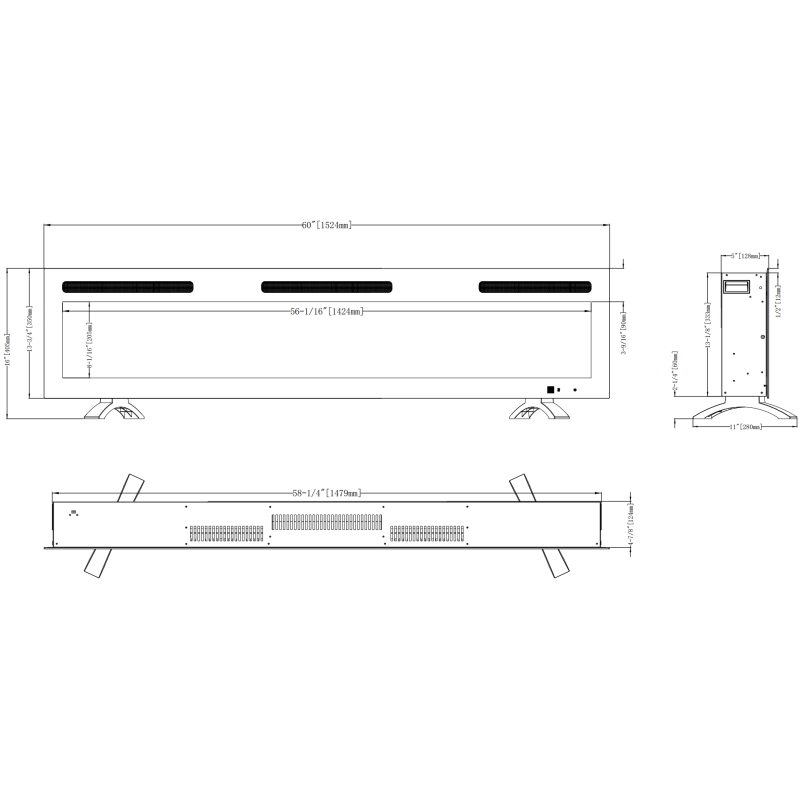Kominek elektryczny Monarch LED 183 Emotion Flame