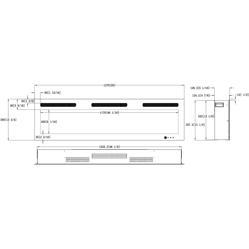 Kominek elektryczny Monarch LED 183 Emotion Flame
