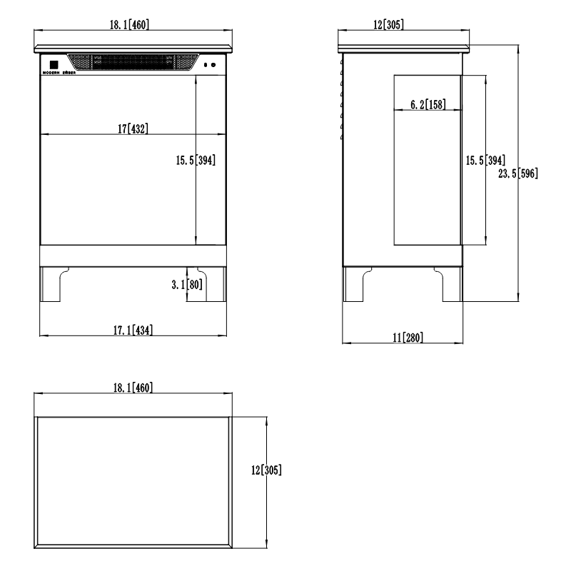 Aflamo Tower 71- kominek elektryczny LED wolnostojący