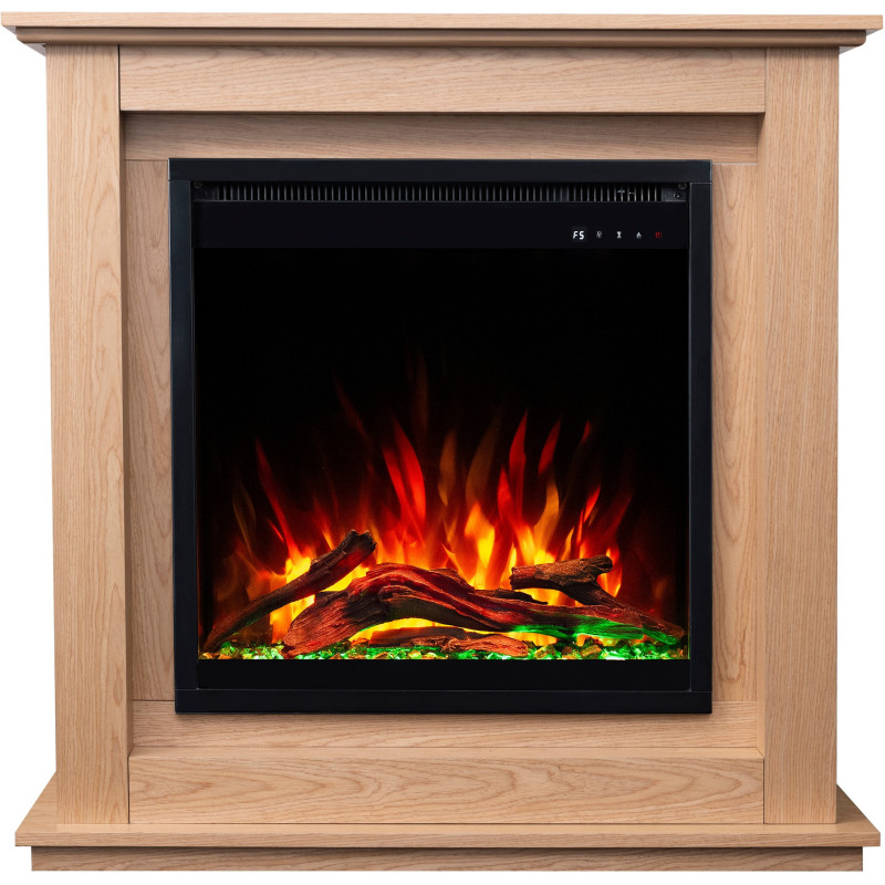 Aflamo Sund Black 3D (60x60) - kominek elektryczny z obudową