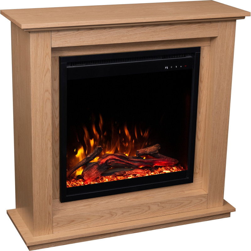 Aflamo Sund Black 3D (60x60) - kominek elektryczny z obudową