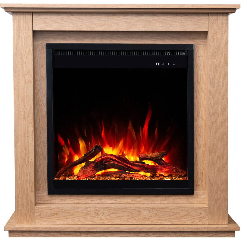 Aflamo Sund Black 3D (60x60) - kominek elektryczny z obudową