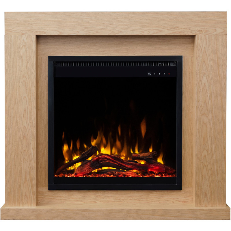 Aflamo Jolo Black 3D (60x60) - kominek elektryczny z obudową