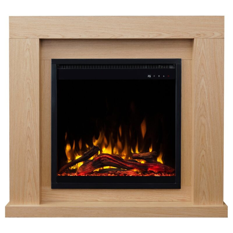 Aflamo Jolo Black 3D (60x60) - kominek elektryczny z obudową