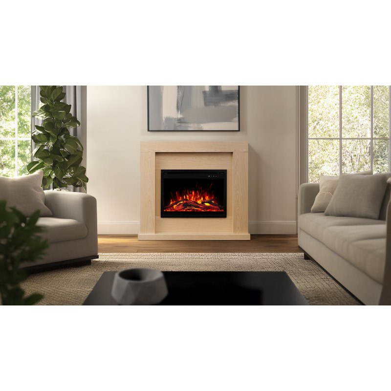 Aflamo Jolo White 3D (45x60) - kominek elektryczny z obudową