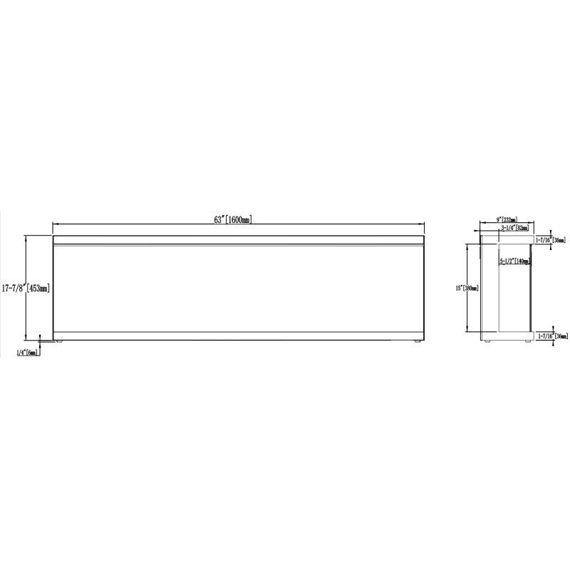 Aflamo Unique NH 80 - kominek elektryczny LED ścienny/ do zabudowy/bez grzania