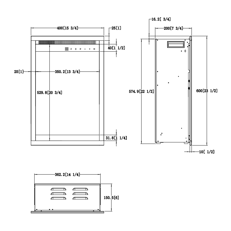 Aflamo wkład 3D model 60x45