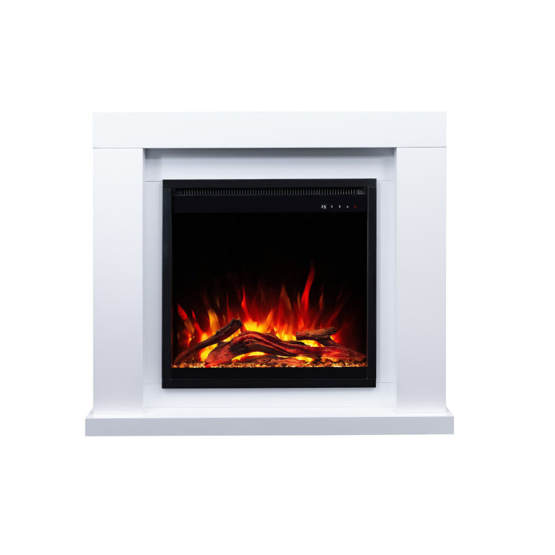 Aflamo Jolo Black 3D (60x60) - kominek elektryczny z obudową