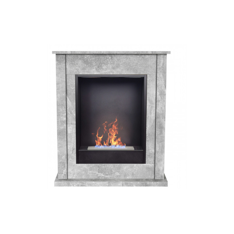 Aflamo Poker biały - biokominek z obudową