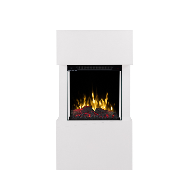 Aflamo Texel biały - kominek elektryczny wolnostojący