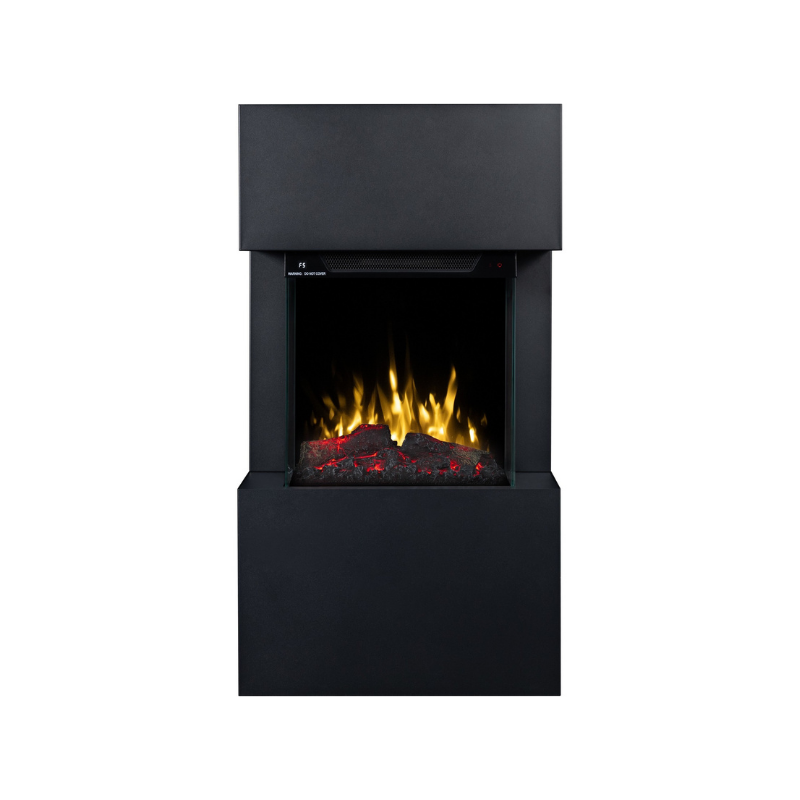 Aflamo Texel czarny - kominek elektryczny wolnostojący