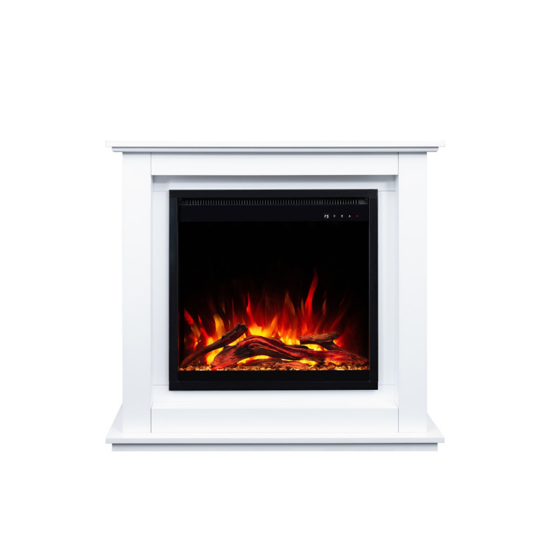Aflamo Sund White 3D (45x60) - kominek elektryczny z obudową