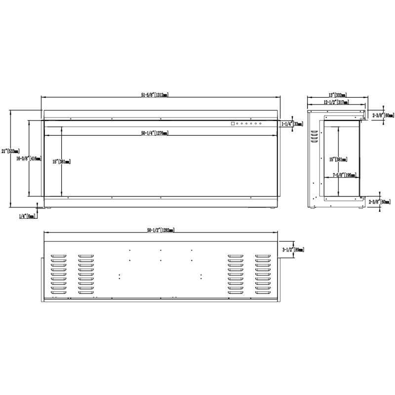 Aflamo Gold 152 - kominek elektryczny do zabudowy