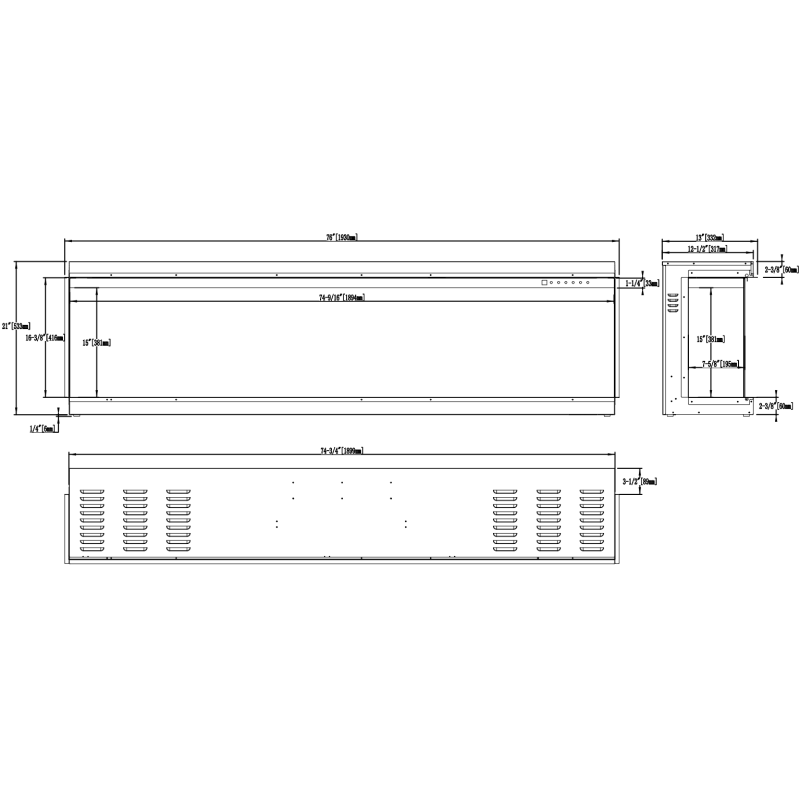 Aflamo Gold 152 - kominek elektryczny do zabudowy