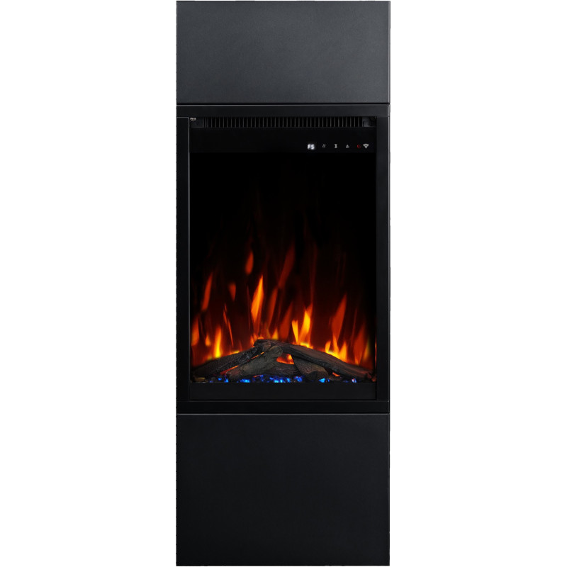 Aflamo  Milos 40 czarny - kominek elektryczny wolnostojący