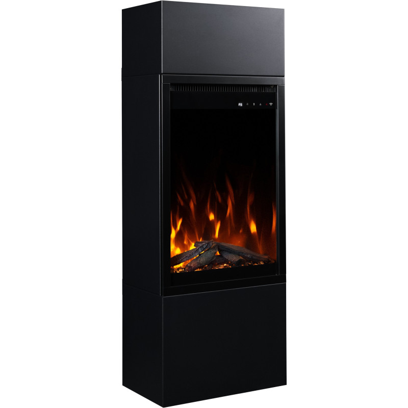 Aflamo  Milos 40 czarny - kominek elektryczny wolnostojący