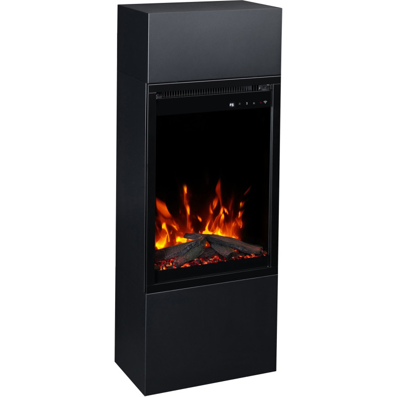 Aflamo  Milos 40 czarny - kominek elektryczny wolnostojący