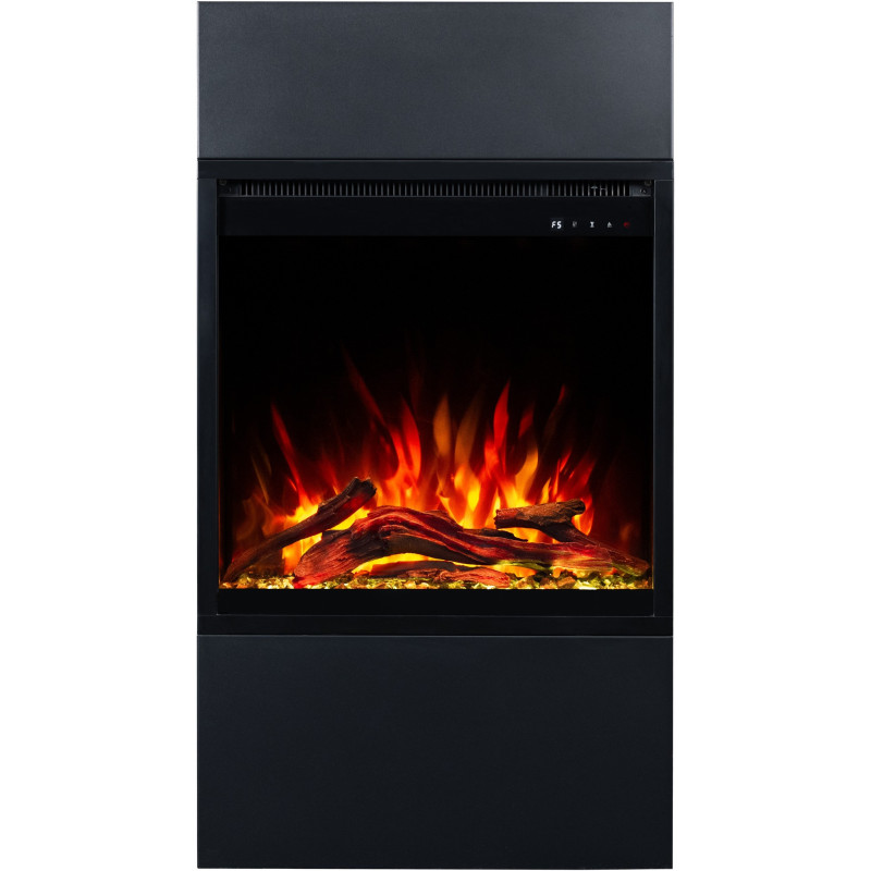 Aflamo  Milos 60 czarny - kominek elektryczny wolnostojący