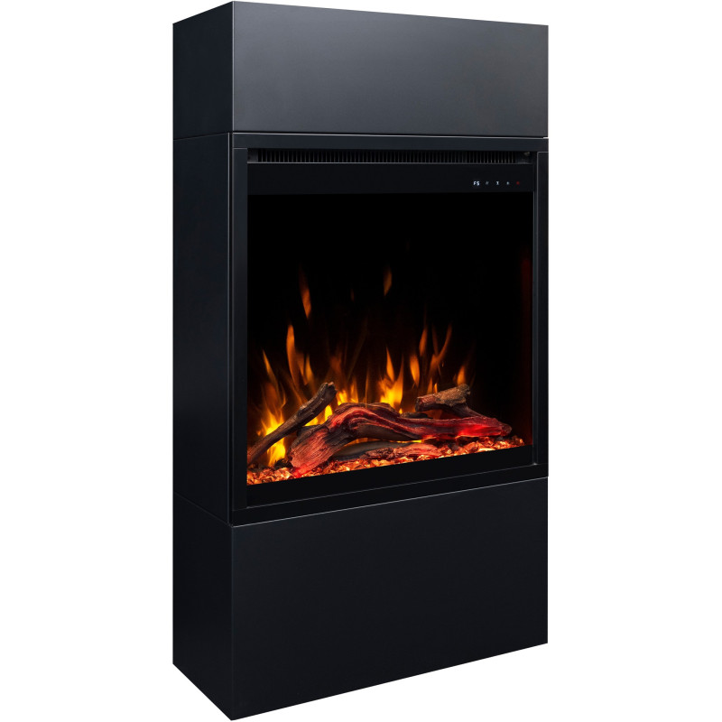 Aflamo  Milos 60 czarny - kominek elektryczny wolnostojący