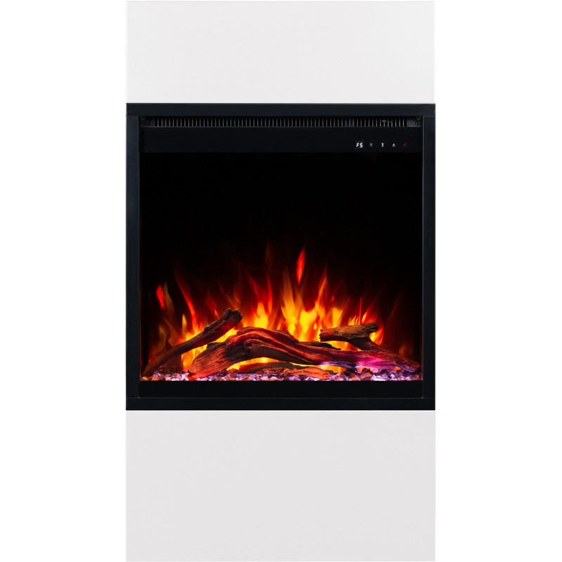 Aflamo Milos 60 biały - kominek elektryczny wolnostojący