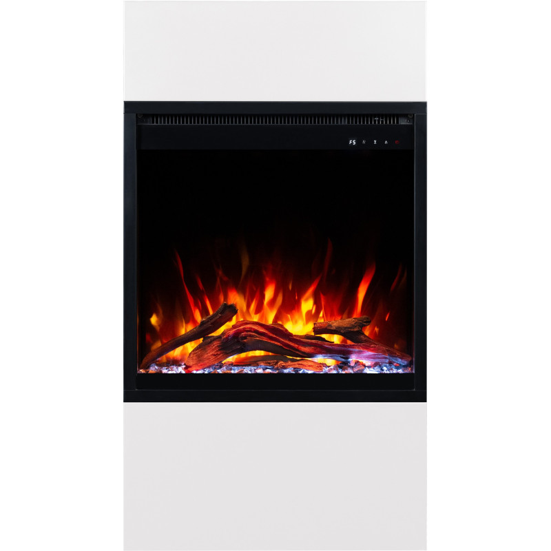 Aflamo Milos 60 biały - kominek elektryczny wolnostojący